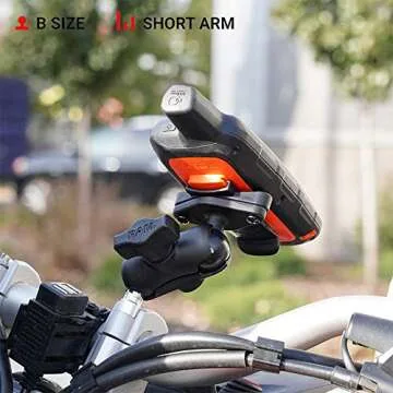 RAM Mounts Spine Clip Holder with Ball for Garmin Handheld Devices RAM-B-202-GA76U with B Size 1" Ball
