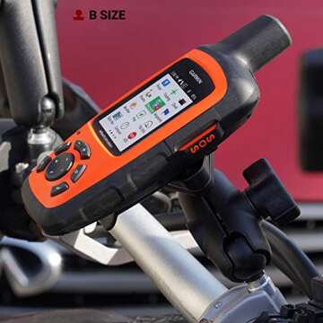 RAM Mounts Spine Clip Holder with Ball for Garmin Handheld Devices RAM-B-202-GA76U with B Size 1" Ball