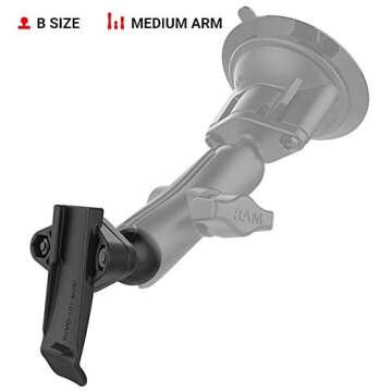 RAM Mounts Spine Clip Holder with Ball for Garmin Handheld Devices RAM-B-202-GA76U with B Size 1" Ball