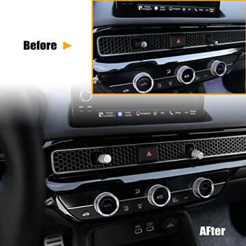 Premium CKE 4pcs Honda Civic CRV Air Vent Knob Caps