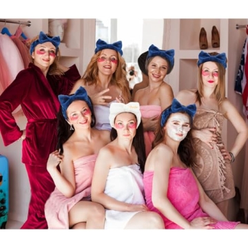 Jaciya Spa Makeup Headband Set - 8 Pack for Bridesmaids