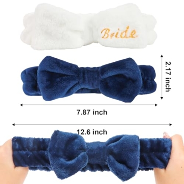 Jaciya Spa Makeup Headband Set - 8 Pack for Bridesmaids