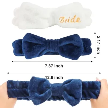 Jaciya Spa Makeup Headband Set - 8 Pack for Bridesmaids