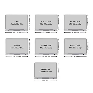 Personalized Laptop Skin Sticker with Wrist Pad