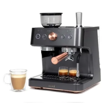 Smart WiFi Espresso Machine with Built-In Grinder - Café Bellissimo
