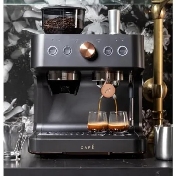 Smart WiFi Espresso Machine with Built-In Grinder - Café Bellissimo