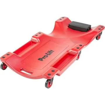 Pro Lift Mechanic Plastic Creeper 40 Inch Red
