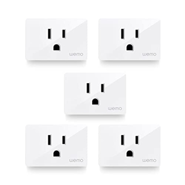 Wemo Smart Plug (Simple Setup Smart Outlet for Smart Home, Control Lights and Devices Remotely Works...