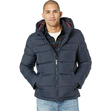 Tommy Hilfiger Men’s Cozy Puffer Jacket - Ultimate Winter Wear, Midnight Color, X-Small US