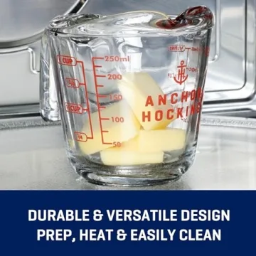 Versatile Anchor Hocking Glass Measuring Cups for Precision