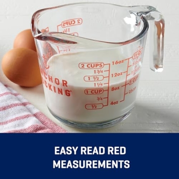 Versatile Anchor Hocking Glass Measuring Cups for Precision