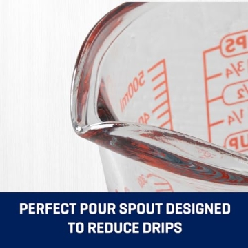 Versatile Anchor Hocking Glass Measuring Cups for Precision