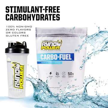 Ryno Power Carbo-Fuel Stimulant-Free Drink Mix 2lb (20 Servings) - All-Natural Pure Carbohydrate Pow...