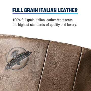 Hayabusa T3 LX Leather 4oz MMA Fight Gloves for Men & Women - Brown, Small