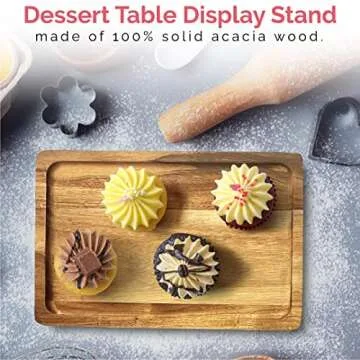 Elegant 3-Tier Acacia Wooden Tray Stand for Entertaining