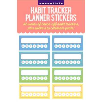 52 Weeks Habit Tracker Planner Stickers for All Ages