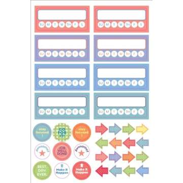 52 Weeks Habit Tracker Planner Stickers for All Ages