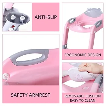 Fedicelly Potty Training Seat with Ladder for Kids