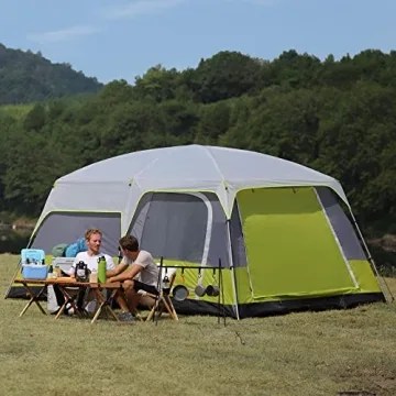 Wolf Walker 10 Person Family Camping Tent with 2 Rooms
