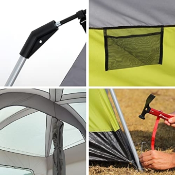 Wolf Walker 10 Person Family Camping Tent with 2 Rooms