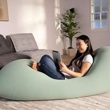 Yogibo Max 6-Foot Beanbag Chair for Ultimate Relaxation and Comfort