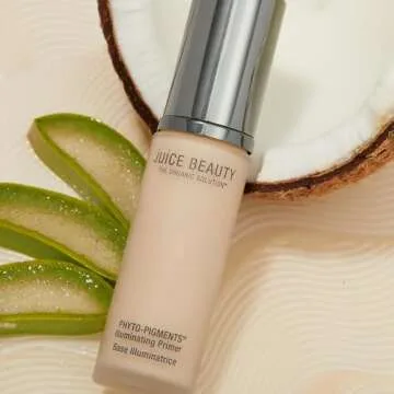 Juice Beauty Phyto-Pigments Illuminating Primer - 01 Luminous - 30 mL - Smooths Fine Lines, Evens Skin Tone + Blurs Imperfections - Silicone Free - Vegan, Cruelty Free