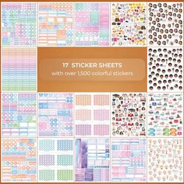 Planner Stickers by Clever Fox - 1,500+ Productivity, Budget, Fitness, Mom, Student, Classic, Number...