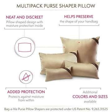 Bag-a-Vie Purse Shaper Insert - 4-Pack Luxury Care