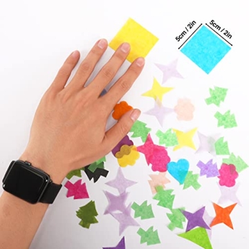 Outuxed 6000pcs Assorted Tissue Paper Squares for Crafts