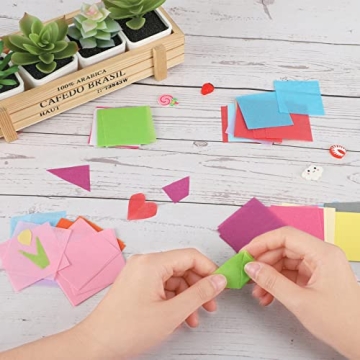 Outuxed 6000pcs Assorted Tissue Paper Squares for Crafts