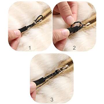 Zipper Pulls, Zipper Pull Upgraded 8PCS, Zipper Pull Replacement Premium Zipper Tab Tags Cord Extension Fixer for Luggage, Backpacks, Jackets, Purses, Handbags