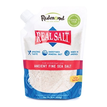 Redmond Real Salt - Premium Unrefined Sea Salt, 16 Ounce