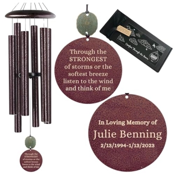 Personalized Memorial Wind Chime Gift for Sympathy