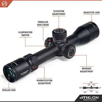 Athlon Optics 214104: Helos BTR Gen2 2-12X42 Riflescope Ahmr2 Ffp Ir Moa Reticle