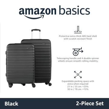 Affordable 2-Piece Hardshell Luggage Set Expandable Suitcases