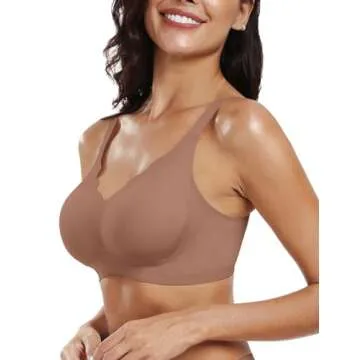 OEAK Women's Wireless Push Up Bra - Soft & Seamless Comfort