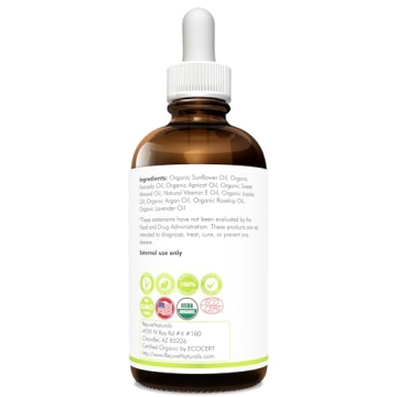 Vitamin E Oil - 100% All Natural & USDA Organic (LARGE 4oz Bottle) Repair Dry, Damaged Skin from Surgery & Acne, Age Spots & Wrinkles. For Radiant, Hydrated & Youthful Skin. Face & Body Moisturizer