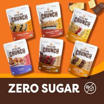 Catalina Crunch High Fiber Protein Cereal Variety Pack (6 Flavors) | Low Carb, Zero Sugar, Gluten Free, Fiber | Vegan Snacks/Food | Keto Friendly