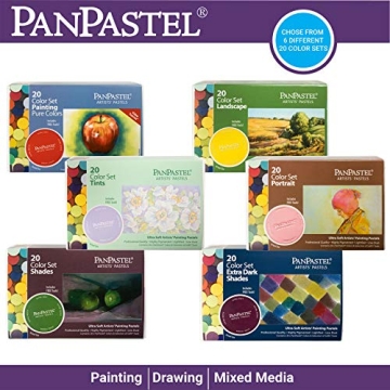 PanPastel Painting/Pure Colors Set - 20 Rich Pastels