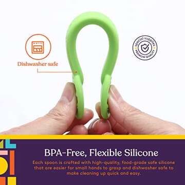 Special Supplies Duo Spoon Oral Motor Therapy Tools, 3 Pack, Textured Stimulation and Sensory Input Treatment for Babies, Toddlers or Kids, BPA Free Silicone with Flexible, Easy Handle