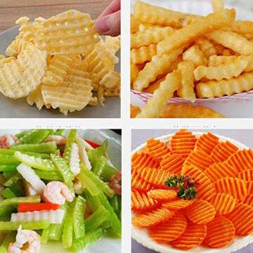 LaLiHa Crinkle Cutter - Versatile Kitchen Gadget for Creative Cooking