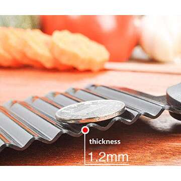 LaLiHa Crinkle Cutter - Versatile Kitchen Gadget for Creative Cooking