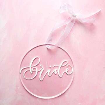 25 Pcs Clear Round Acrylic Ornaments- 3.5 Inch Blank Acrylic Circle Discs with Hole, Perfect for Making Christmas Ornaments, Keychains, Gift Tag, Name Plates, Keepsakes