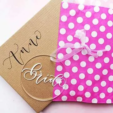 25 Pcs Clear Round Acrylic Ornaments- 3.5 Inch Blank Acrylic Circle Discs with Hole, Perfect for Making Christmas Ornaments, Keychains, Gift Tag, Name Plates, Keepsakes