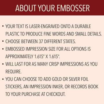 Custom Notary Embosser for Official Documents and Paperwork