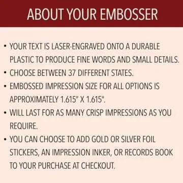 Custom Notary Embosser for Official Documents and Paperwork