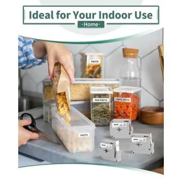 Anycolor M-K231 Label Tape Replace for Brother M Tape P Touch 12mm 0.47 White M-K231s M231 MK231 M-231 for Brother Ptouch PT-M95 PT-70BM PT-90 PT-85 PT65 45 Label Maker Refills, 4 Pack