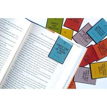 Magnetic Bookmarks -Optimistic Positive Quote Bookmarks Gifts- Set of 12 Inspirational Bookmarks for All Ages, Men, Women, Teens Girls Students. Perfect Gifts for Friends & Coworkers