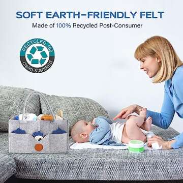 Maliton Diaper Caddy - Eco-Friendly Baby Organizer