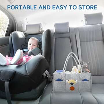 Maliton Diaper Caddy - Eco-Friendly Baby Organizer